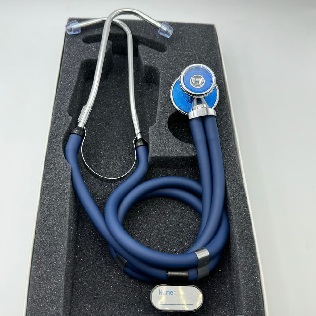 Estetoscópio Rappaport Azul P.A.Med 2 Anos Garantia Ideal Enfermagem Estudante Medicina e Saúde