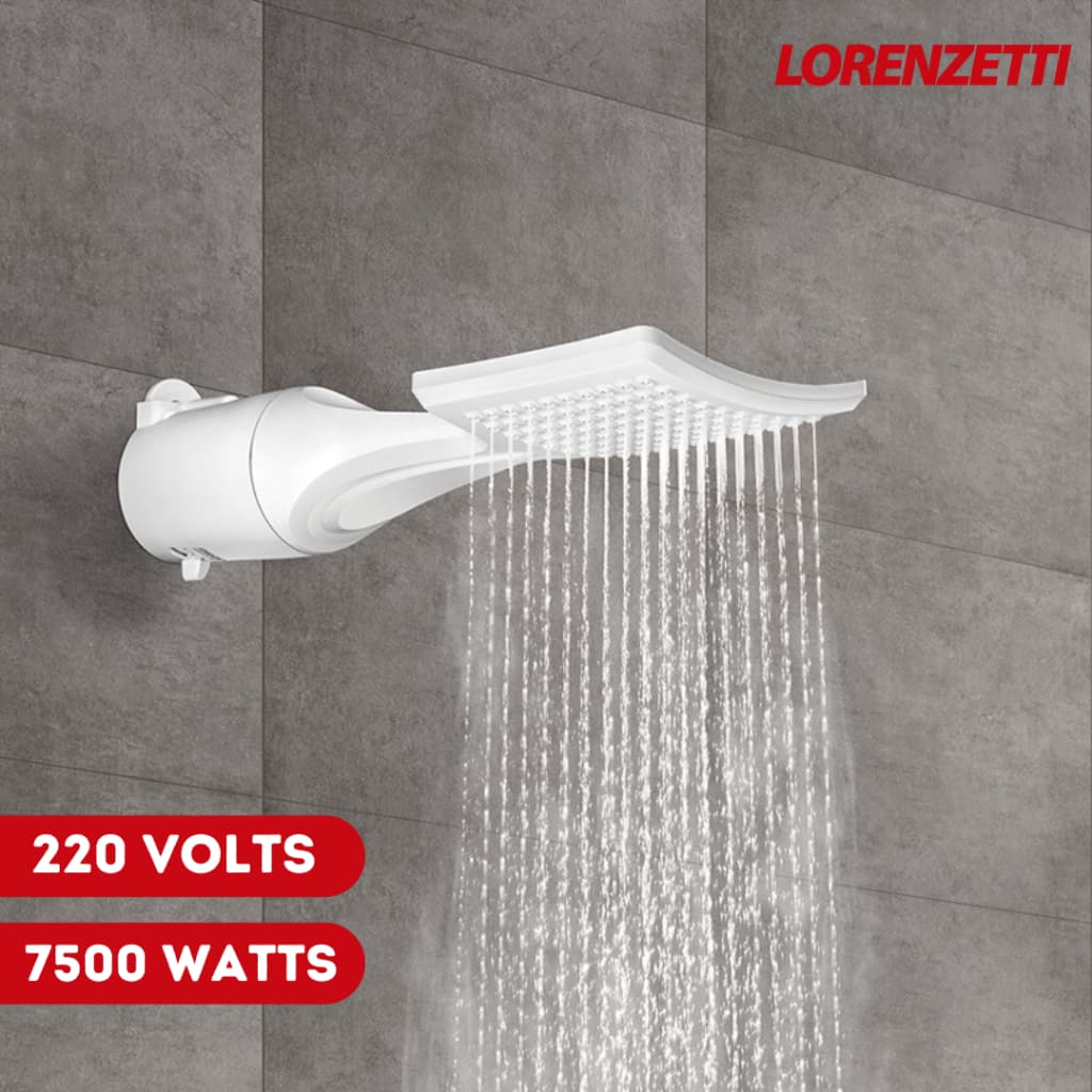 Chuveiro Ducha Multitemperaturas Loren Shower Ultra Lorenzetti 220v 7500w Branco