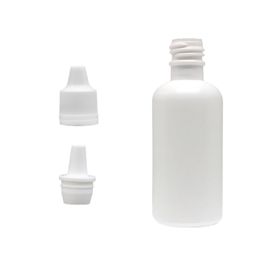 2 Conta Gotas Frasco Plastico  Tampa Com Lacre E Batoque - 30ml