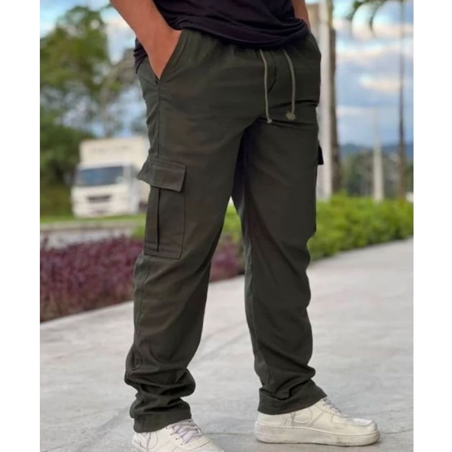 Calça Cargo Skateboard Unissex Várias Cores