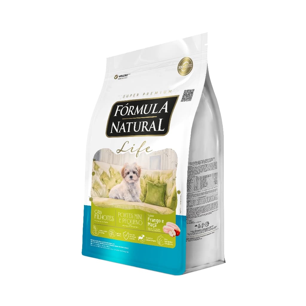 Ração Fórmula Natural Life Cães Filhotes Porte Mini e Pequeno 15kg Adimax