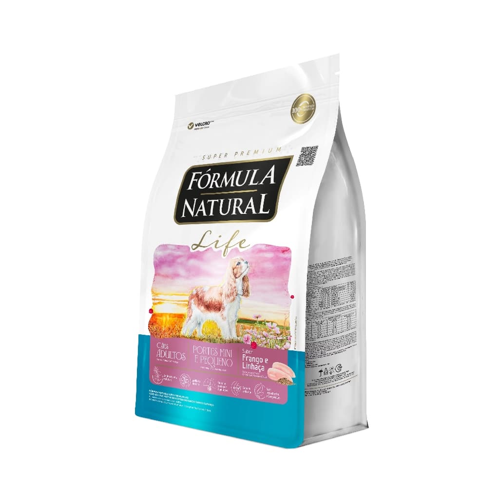 Ração Fórmula Natural Life Cães Adultos Porte Mini e Pequeno 10,1kg Adimax