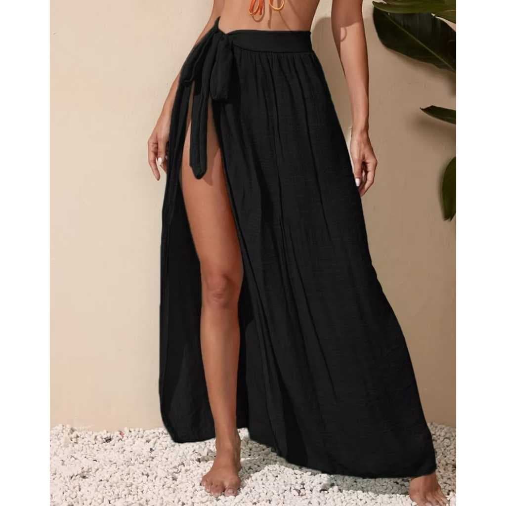 Saia Saída Praia Para Cobrir A Cintura Com Nó Amarrar