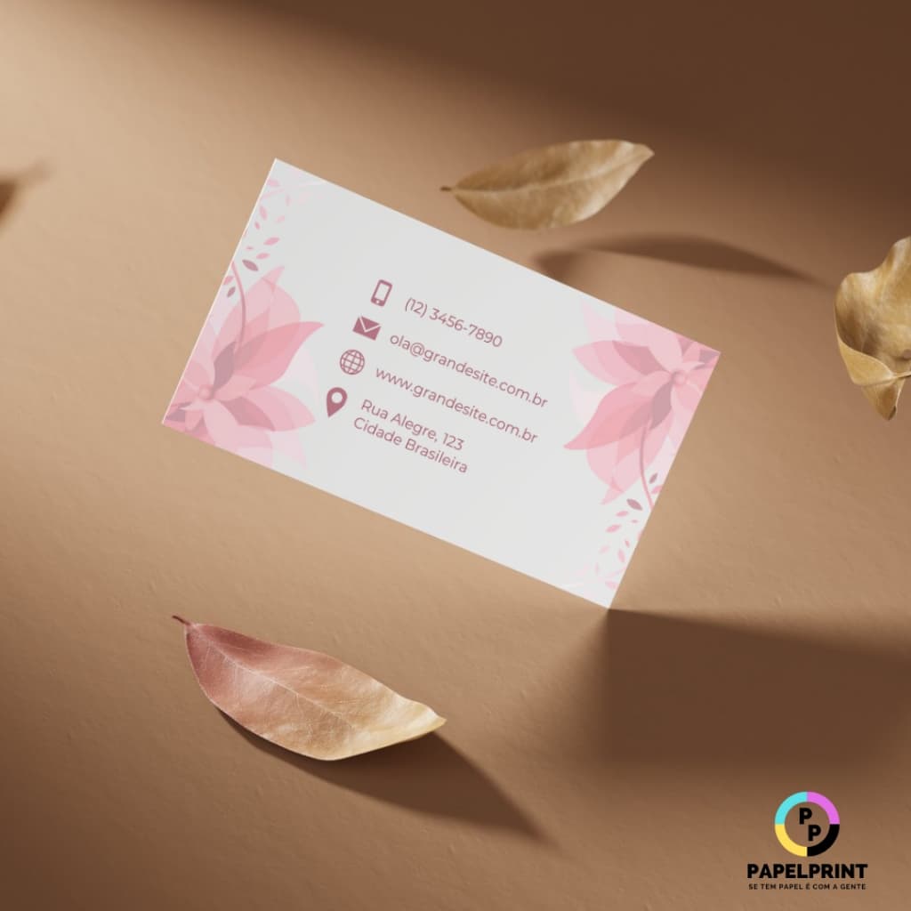 Cartões de Visita Fosco ou Brilho Frente e Verso