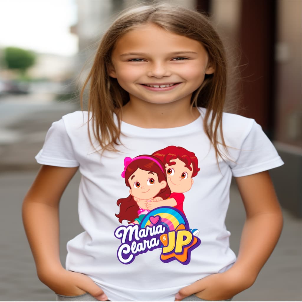 Camiseta infantil unissex - Maria Clara  - 14 lindos modelos para escolher