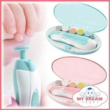 Cortador Aparador De Unha Elétrico Lixa Bebê Infantil Com Estojo