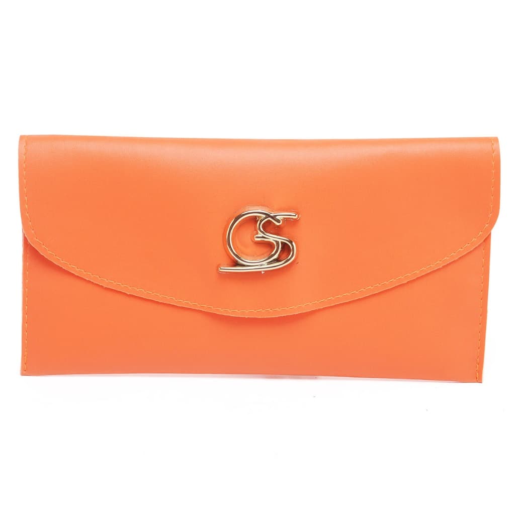 Carteira Feminina Moderna Dupla Lisa Metal Dourado Gaby Show