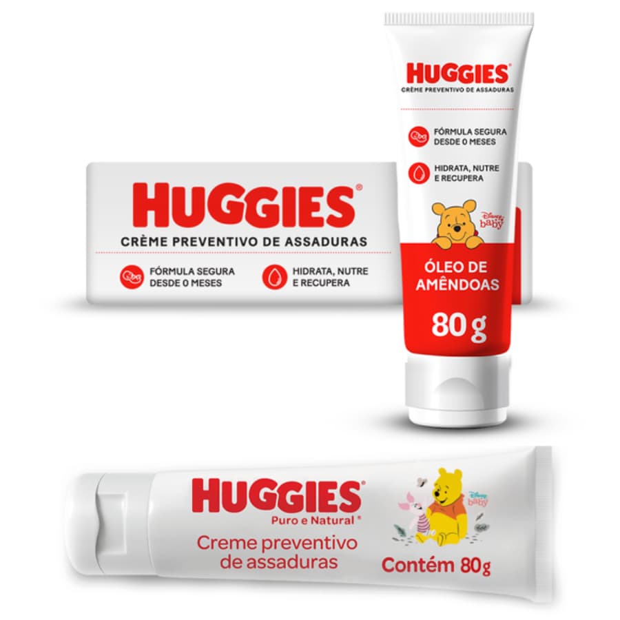 Huggies Creme De Assaduras 80g Puro E Natural / Supreme Care