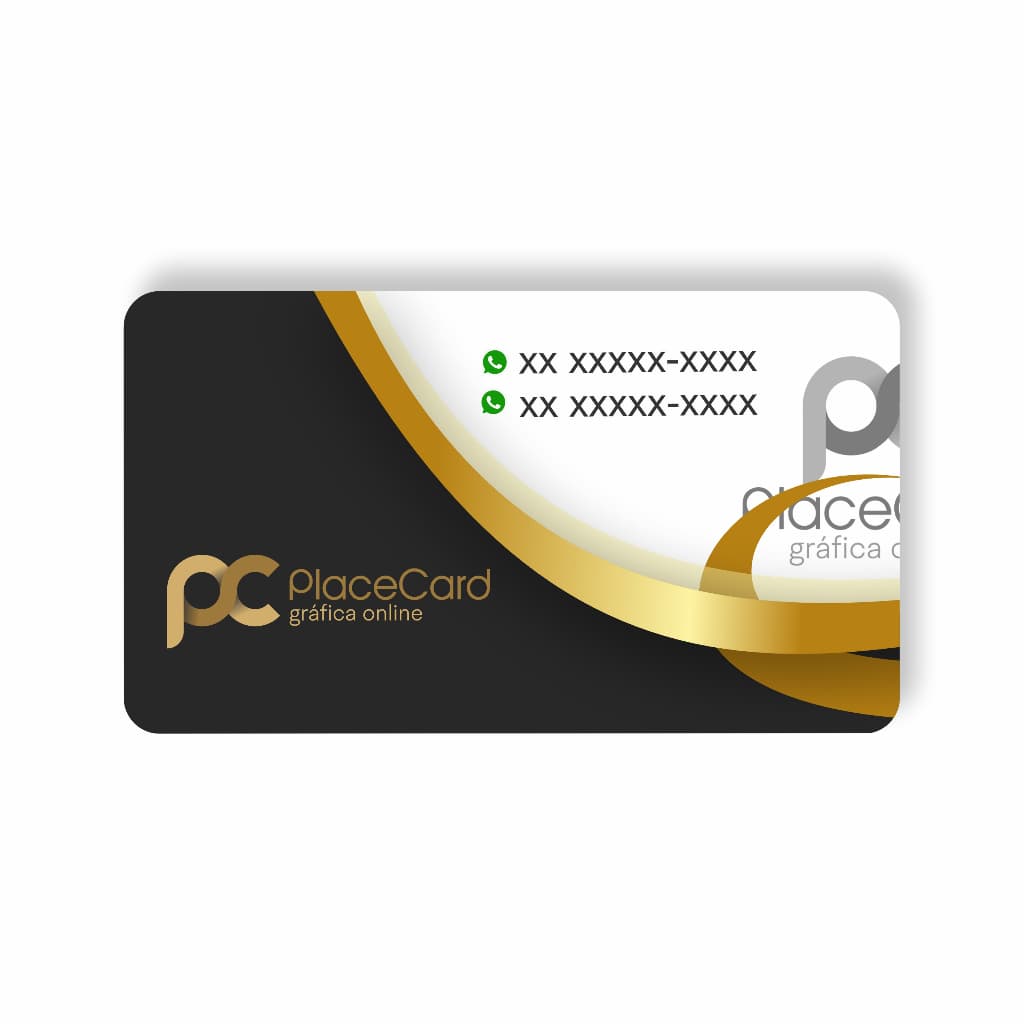 Cartão de Visitas - Verniz Localizado - 4 Cantos Arredondados