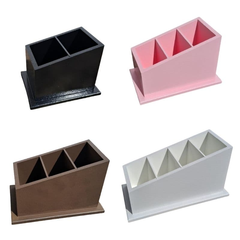 Porta Controle Porta pincel Porta Maquiagem Branco, Preto, Marrom ou Rosa