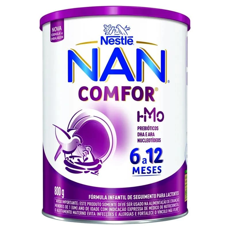 Leite Fórmula Infantil NAN Comfor  6 a 12 meses 800g