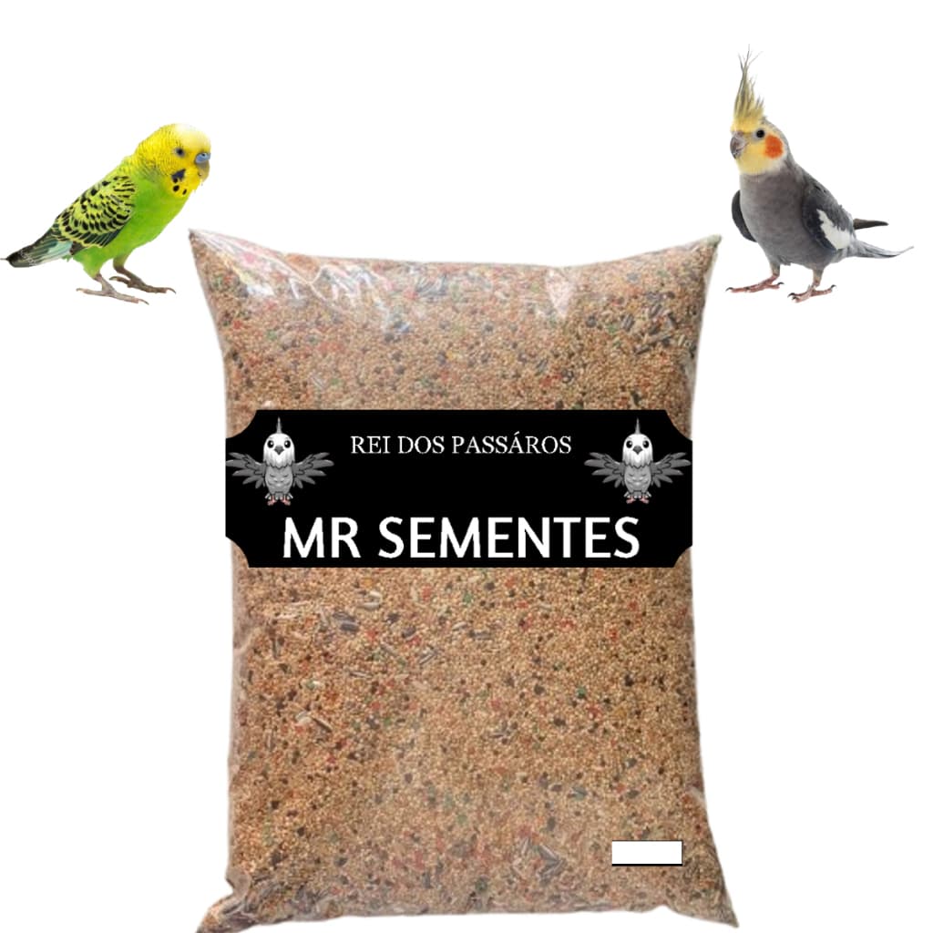 Mistura De Sementes Mix Para Calopsita 5Kg Gourmet Com Mel Nutritiva