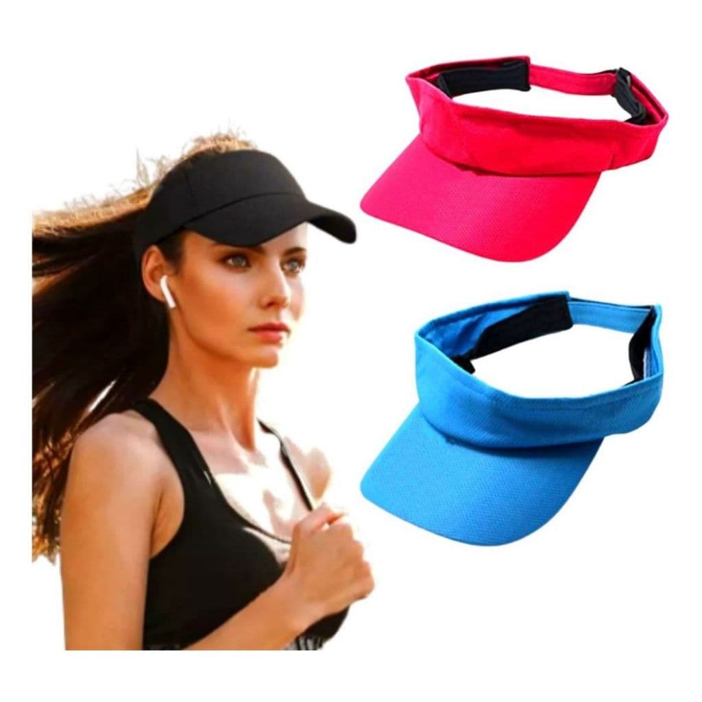 Boné Viseira Ajustável Verão Para Esporte Ar Livre Beach Tennis Corrida Praia Leve e Confrotavel