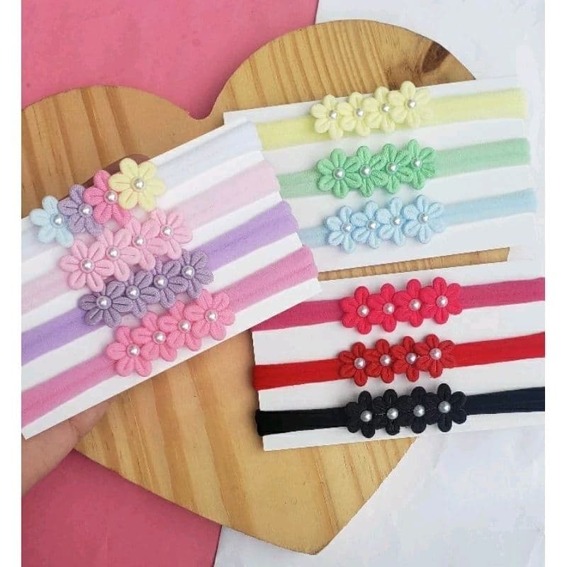 Kit 10 faixinhas tiara para bebê laços rn lacinhos faixa infantil maternidade menina flores acessórios de cabelo