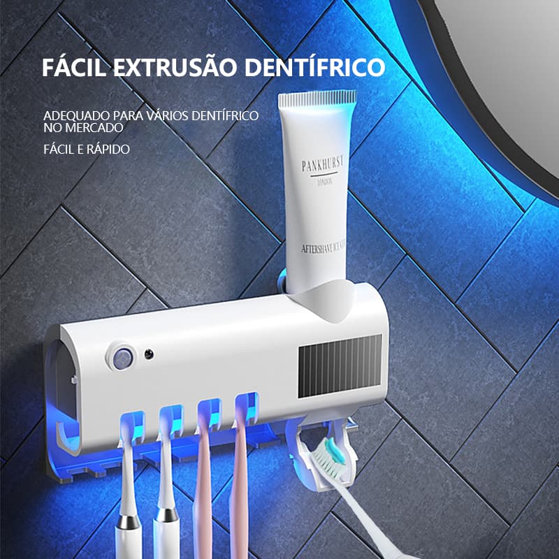Dispenser Automático Pasta De Dente Suporte Escovas Banheiro