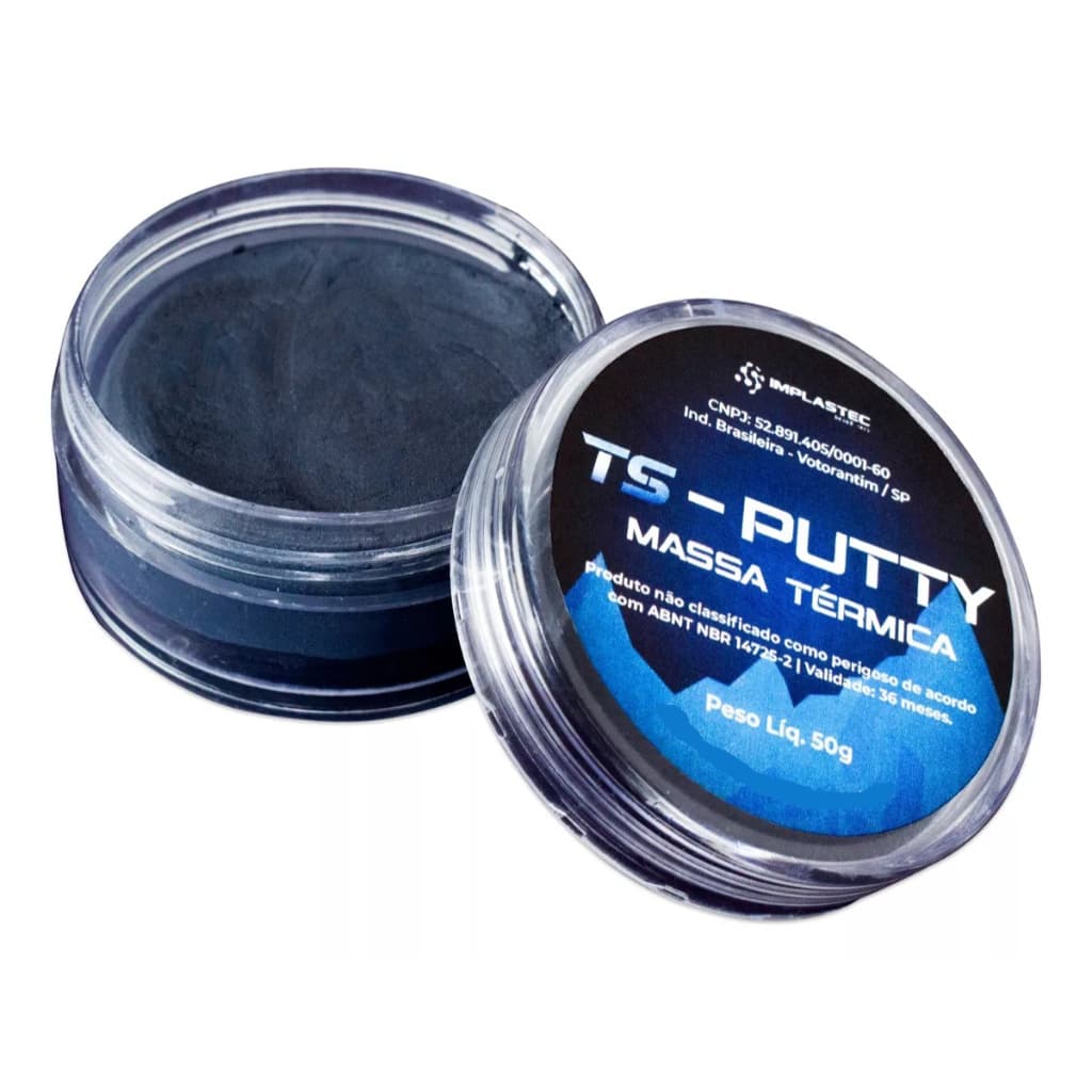 Massa Térmica Ts Putty Black Edition 50g Implastec 12.8 W/m.k