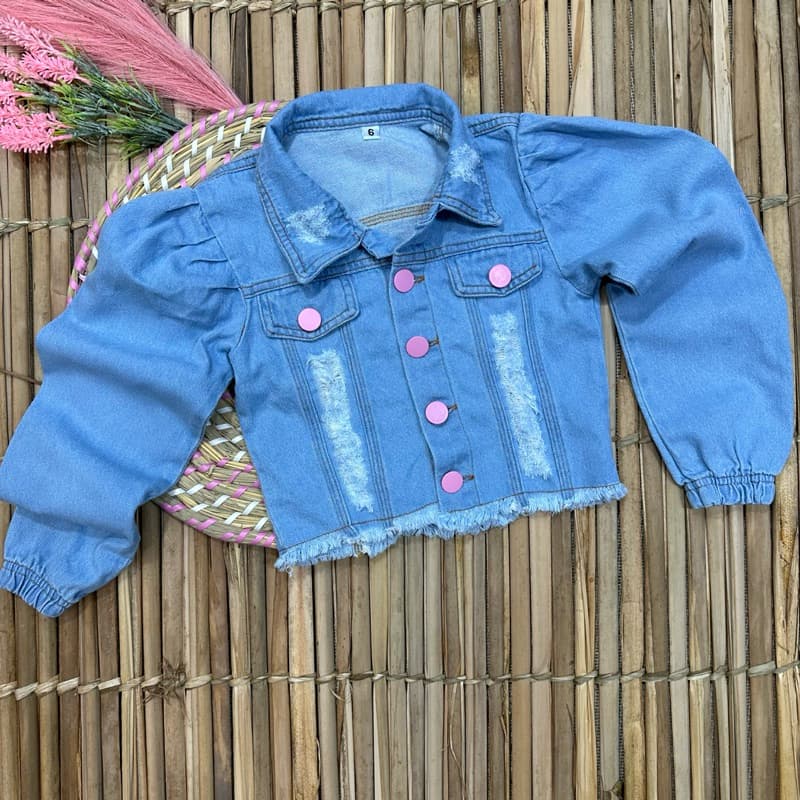 JAQUETA MENINAS JEANS INFANTIL