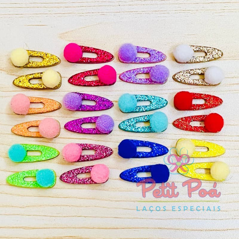 ADESIVO PET MINI TIC TAC POMPOM - BANHO E TOSA (20 UNIDADES)