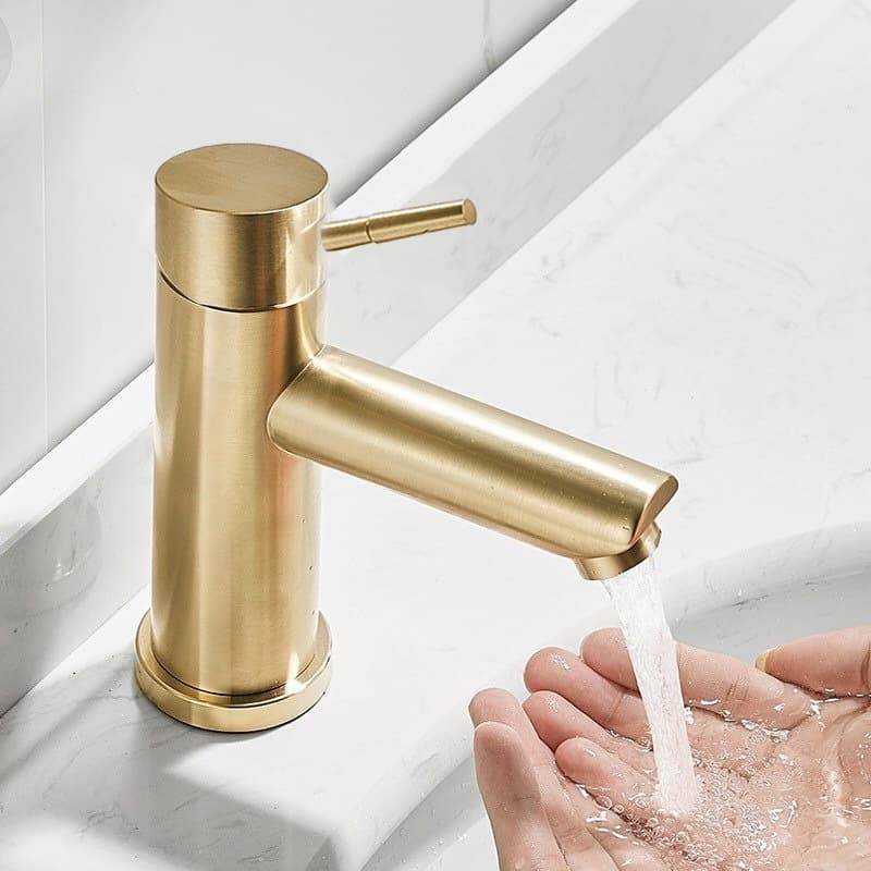 Torneira Bacia em Aço Inox 304 Torneira Bacia Inox Torneira Banheiro-dourado