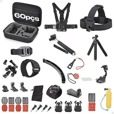 Kit Acessórios Para Gopro  9/10/11/12/max360 Completo 60 Peças
