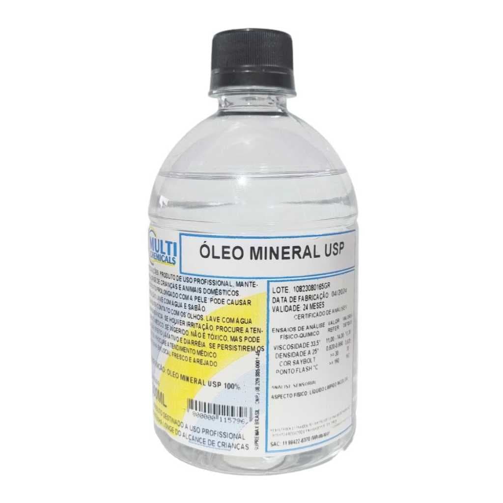 Óleo mineral USP - 500ML - puro