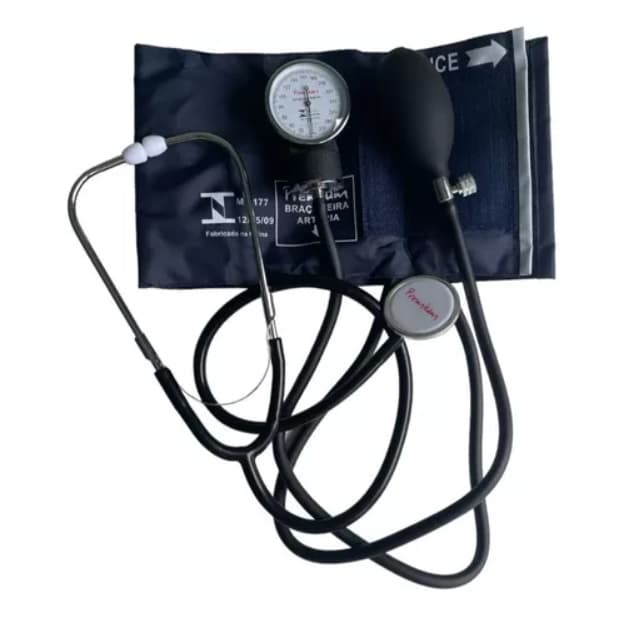 Aparelho De Pressão Manual Esfigmomanômetro + Estetoscópio