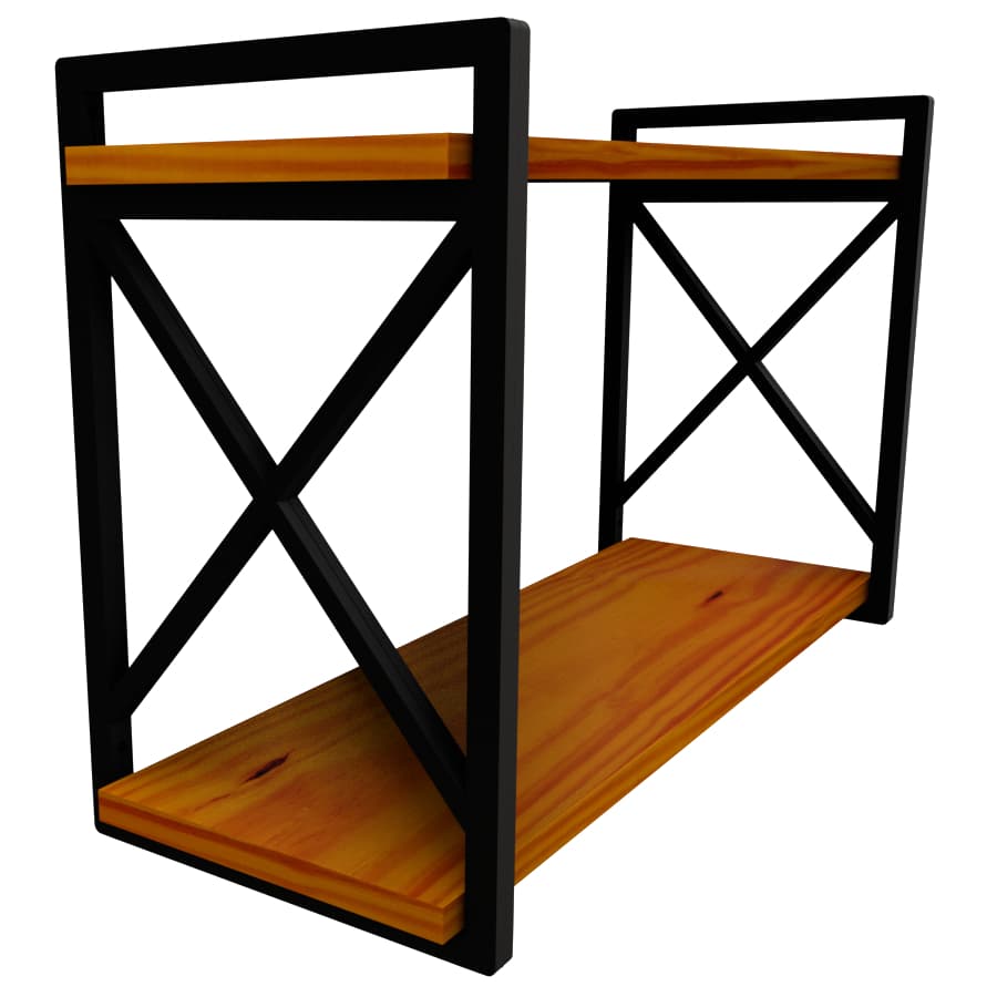 Prateleira Estilo Industrial 15,20,25,30 x80cm - Original Omega