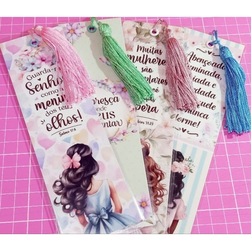 Marca Página PLASTIFICADO com TASSEL. Motivacional, ideal para seu livro, bíblia ou presentear ❤️