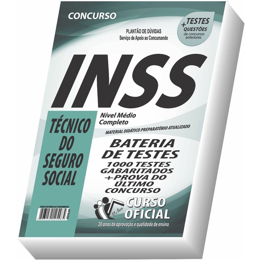Apostila INSS - Técnico do Seguro Social - Bateria de Testes