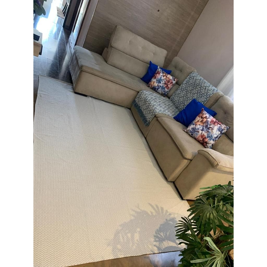 Tapete  sala ou quarto 100% algodão, modelo zig zag , lavável em máquina,1,50 x1,50 - 1,50x2,00 - 1,50x 2,50 - 1,50x3,00