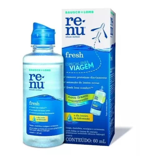 Renu Fresh 60ml Viagem Solução De Limpeza Lentes De Contato