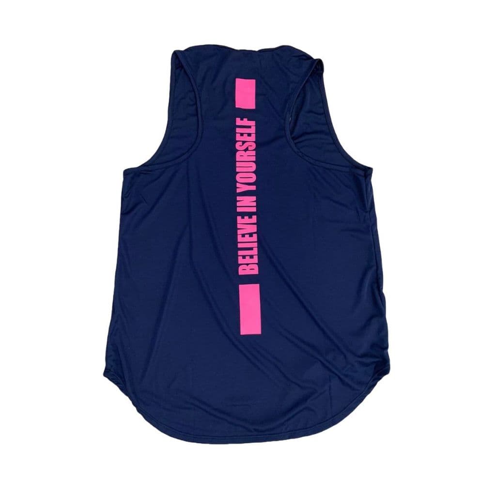 Regata Feminina Plus Size Dry Fit Novidade Estampa Traseira Fitness Blusa Blusinha