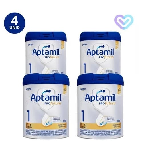 Kit 4x Fórmula Infantil Aptamil Profutura 1 Danone Lata De 800g