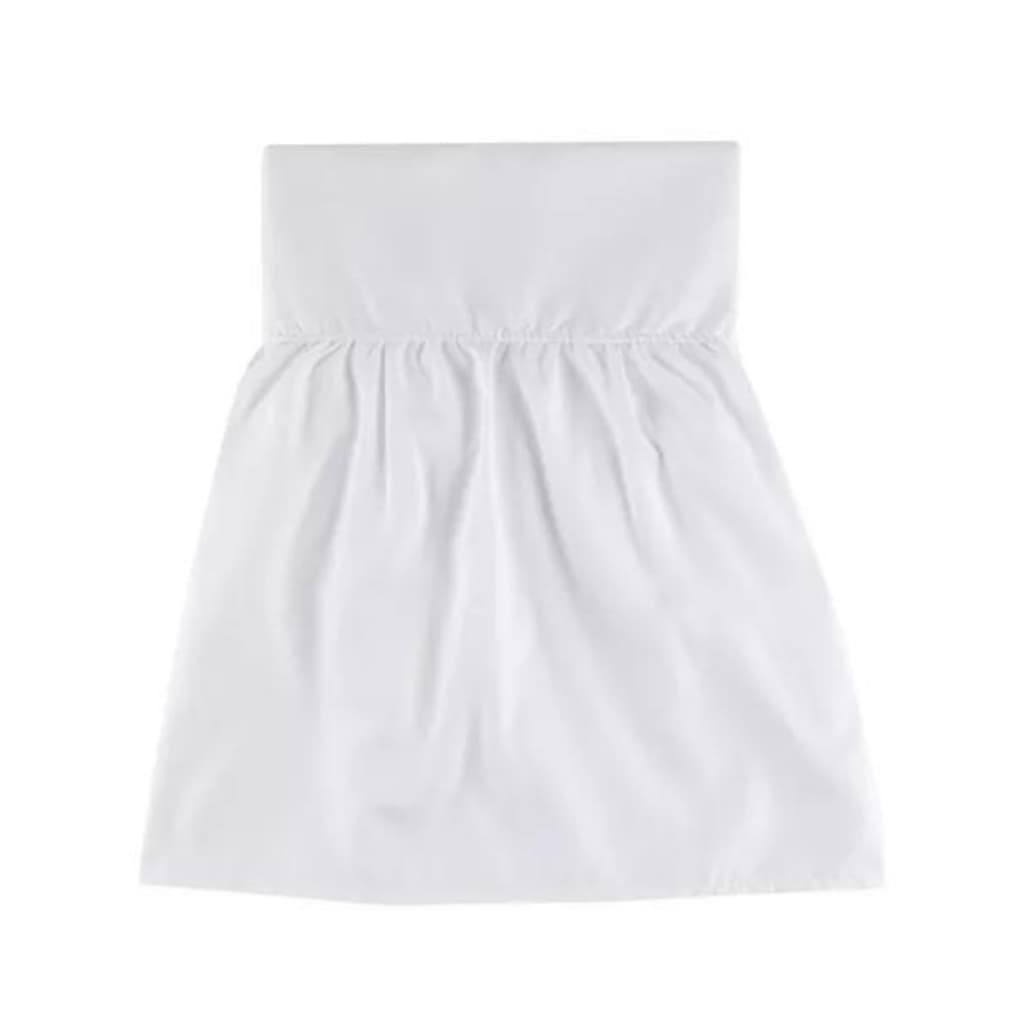 Saia De Berço Padrão Nacional E Americano Branca Clássica Poliéster Tecido Macio Confortável