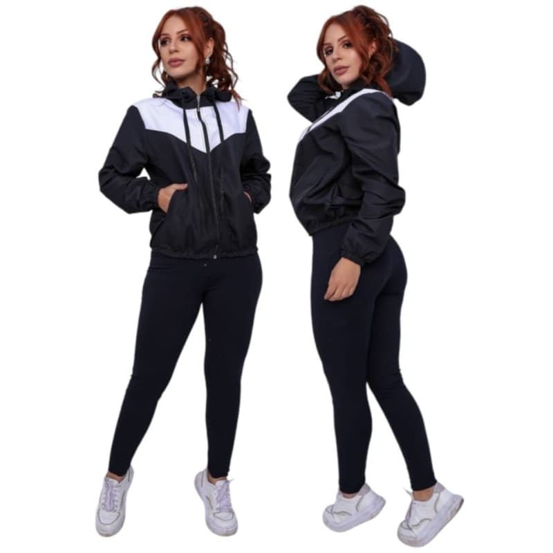 Corta Vento Feminina com Bolso Lateral, com/log Fac.NK