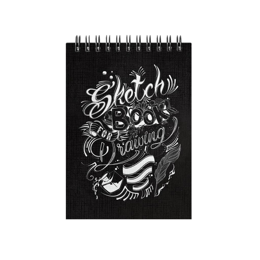 Sketchbook Bloco De Desenho For Drawing A5 Tipo Linho Preto 180g