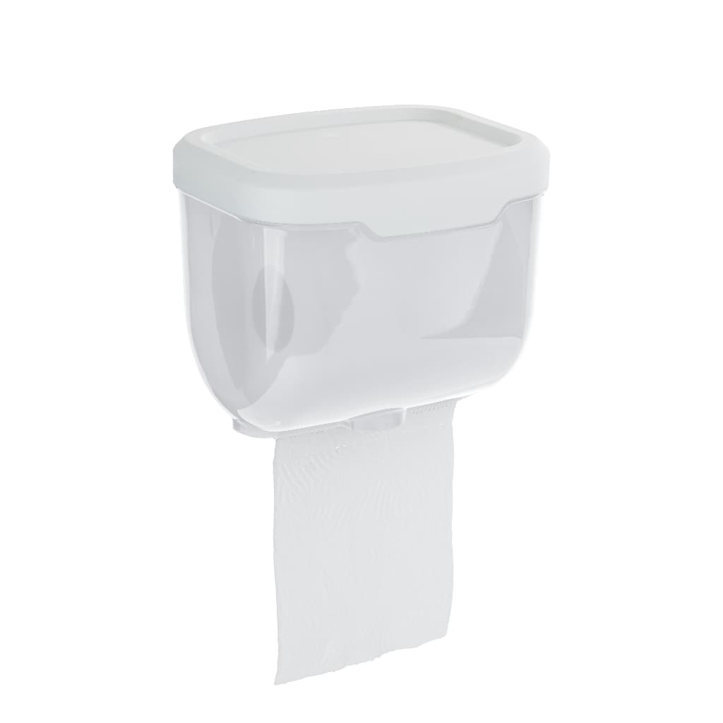 Porta Papel Higiênico De Parede À Prova D 'Água Colável Branco Incolor Transparente