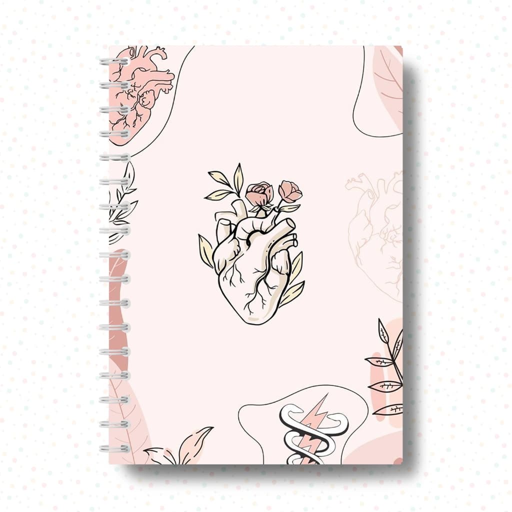 Caderneta Enfermagem Estágio Guia Manual Técnico Escolar Rosa Capa Dura 160 Páginas Prático Jaleco