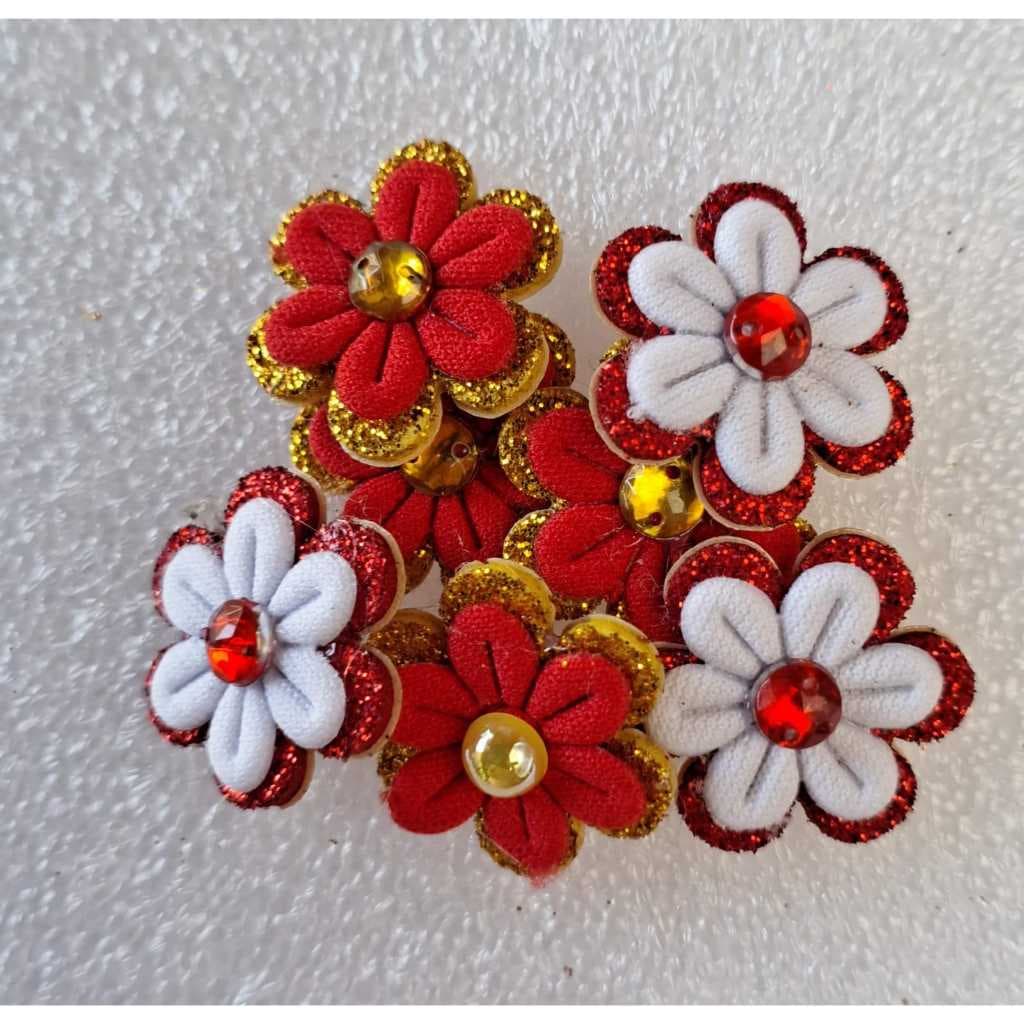 Adesivos flor para pets 30 unidades cores sortidas Adesivo pet adesivos cao e gato