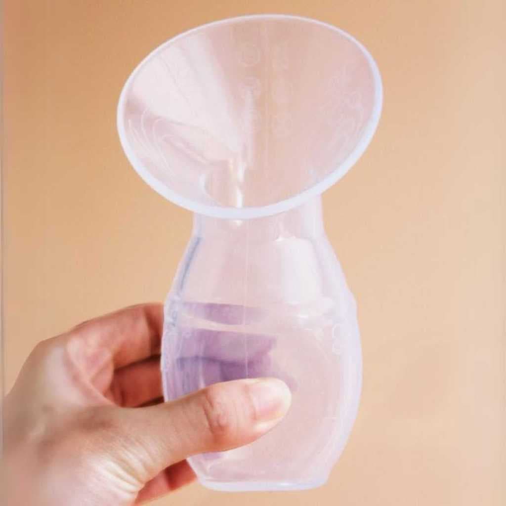 Bombinha Extrator de Leite Materno Com Tampa Para Armazenar Coletor Confortável em Silicone