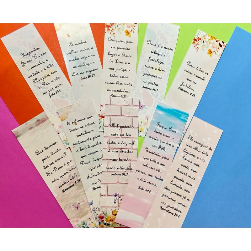 Marca página mensagem bíblica 200 unidades