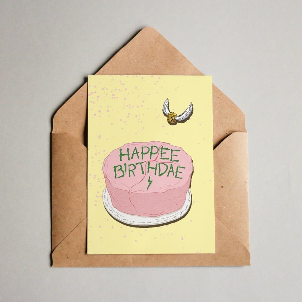 Cartão Comemorativo - Feliz Aniversário Harry Potter