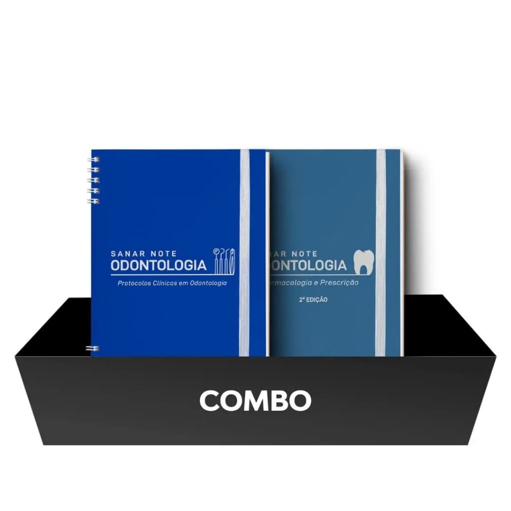 Kit Sanar Note Odontologia Farmacologia + Sanar Note Odontologia Protocolos
