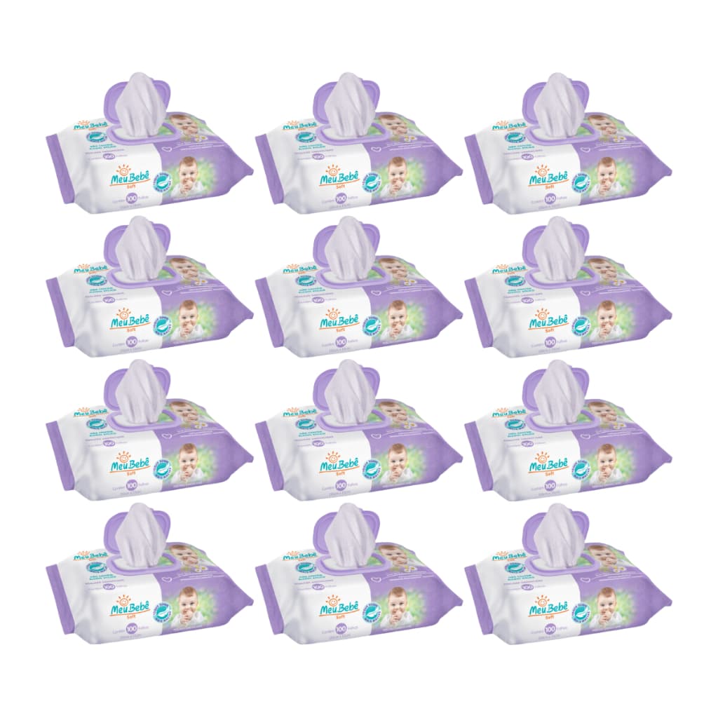 Toalha Umedecida Meu Bebê Soft 1200 Folhas (12undX100fls)