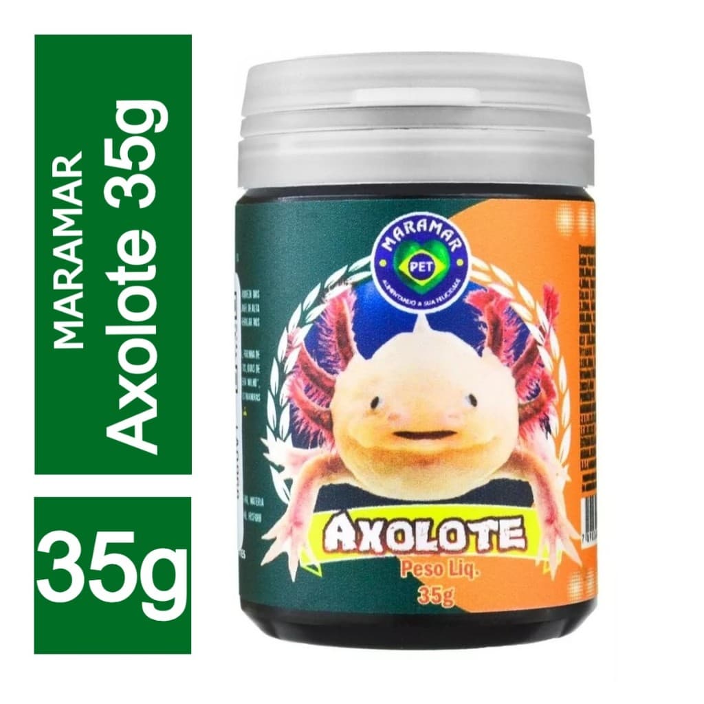 Ração Peixe Axolote Super Premium Maramar Alimento 35g