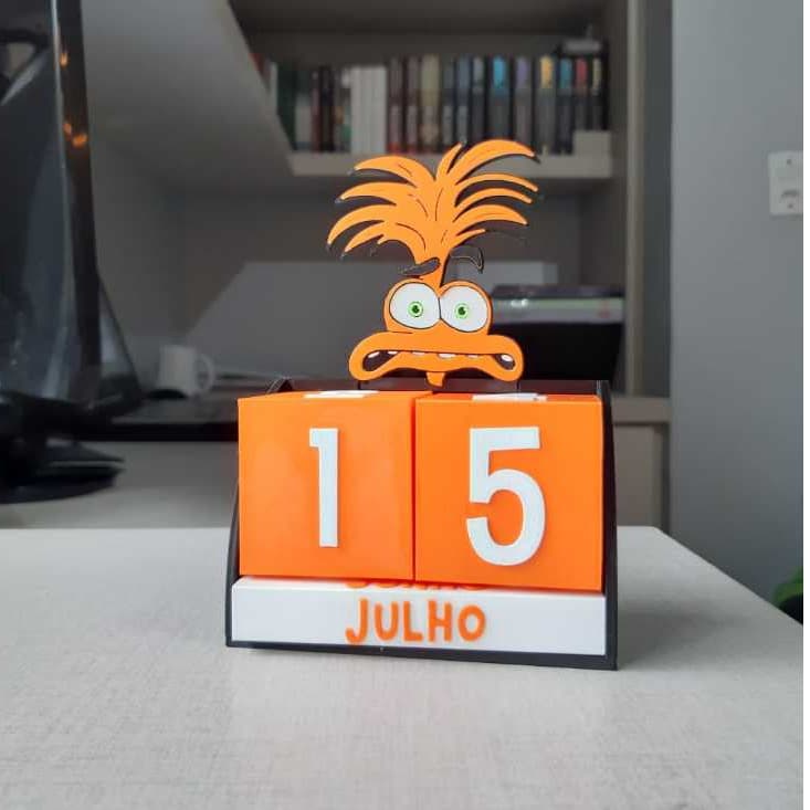 Calendário de Mesa do Divertidamente - Impressão 3D
