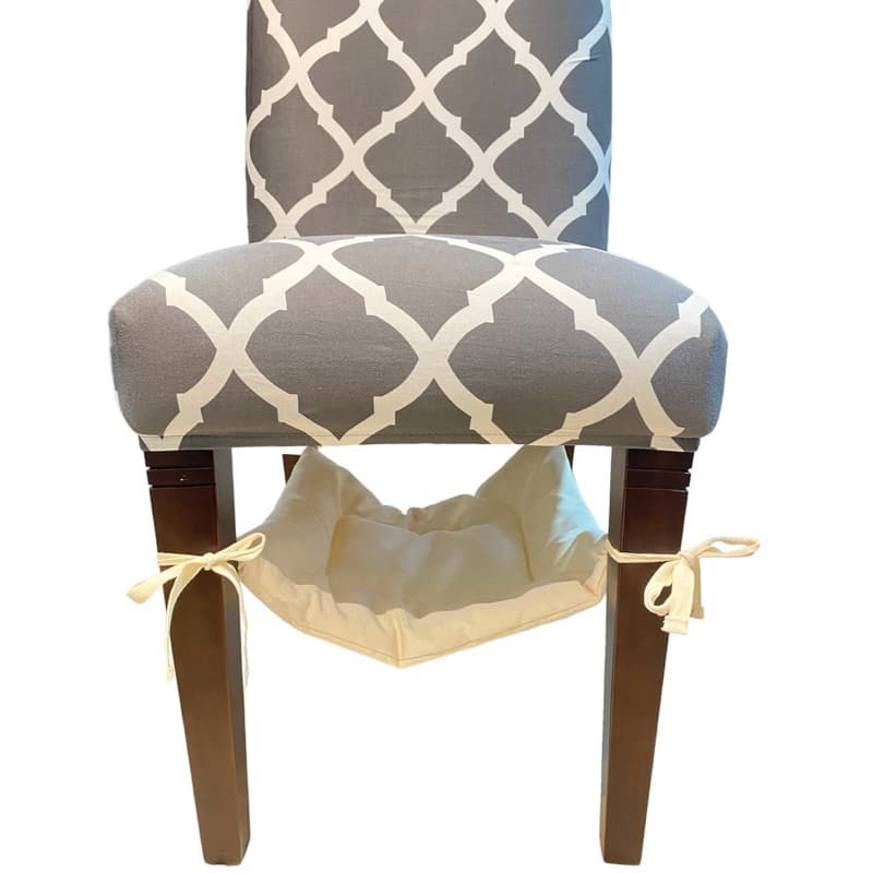 Rede para gato algodão cru cama suspensa redinha para cadeira