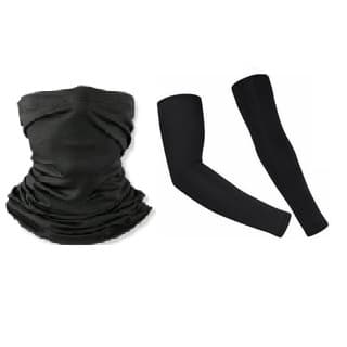 Kit Manguito  + Mascara Ciclismo Sol Frio Proteção