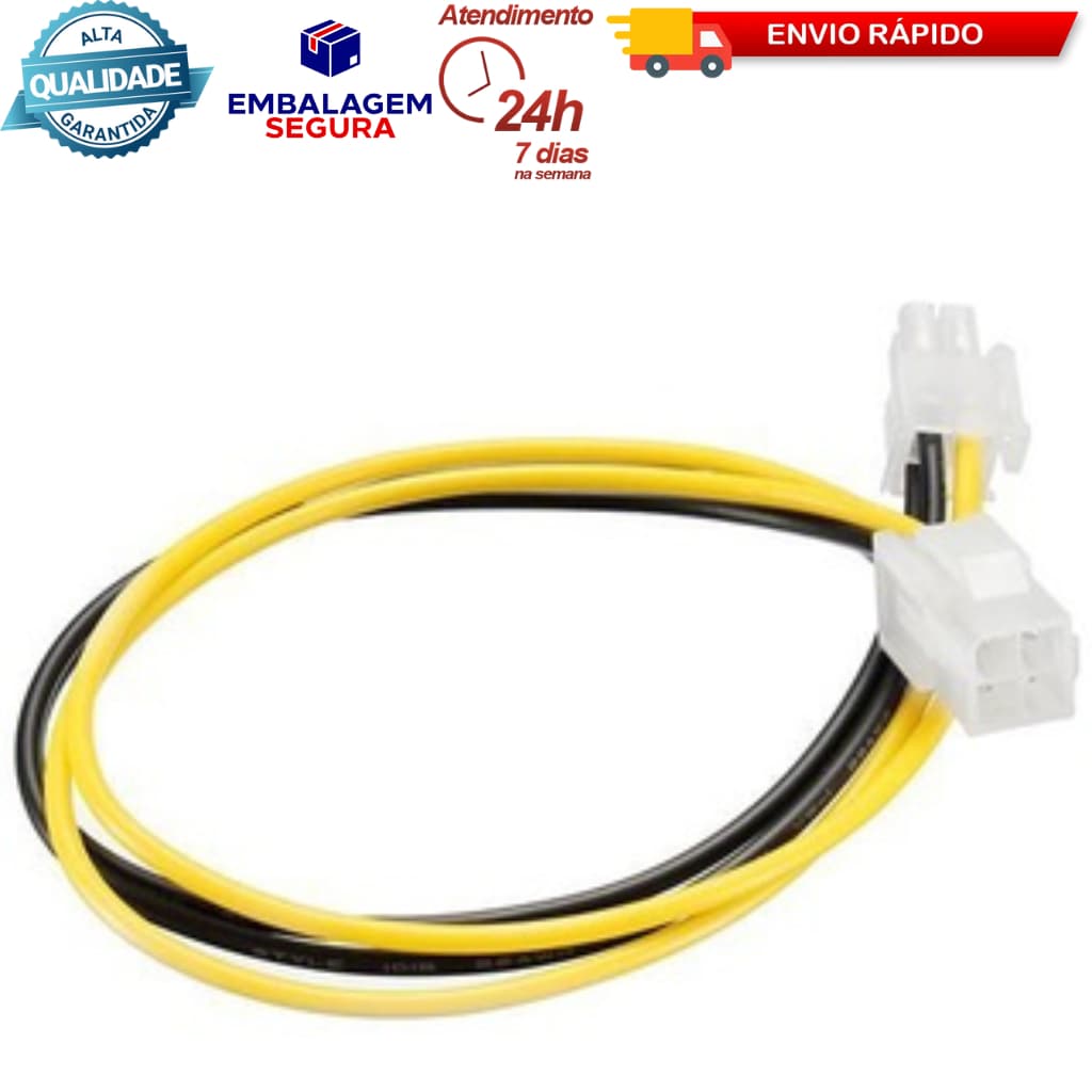 Cabo Extensor Fonte Atx Alimentação P4 - 4 Pinos