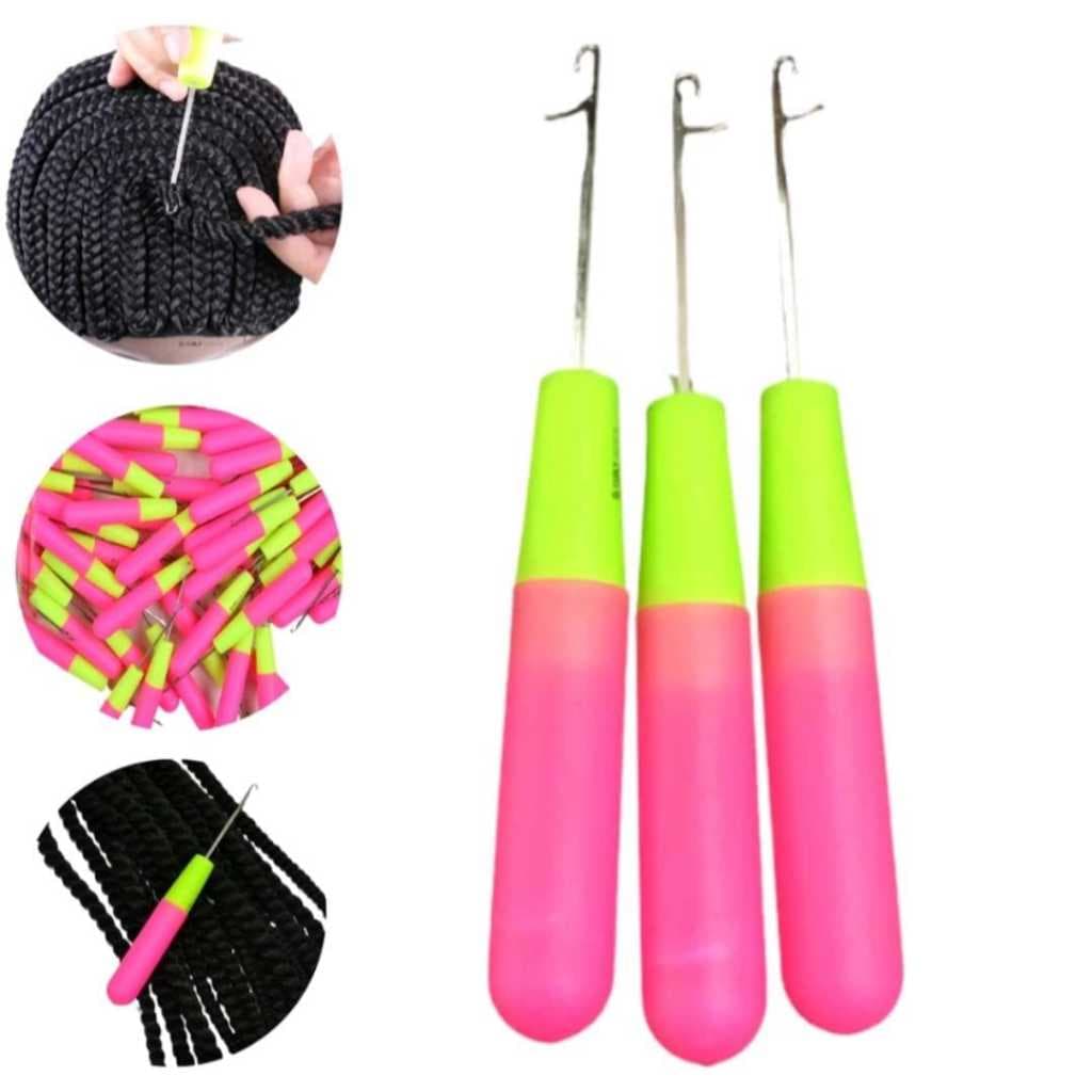 Agulha De Entrelaçamento Para Cabelos Organicos Mega Hair crochet braid tranças twist